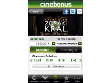 Cinebonus Iphone'da!