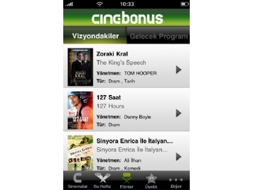 Cinebonus iPhone Uygulamas