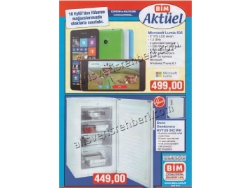 Bim Aktel rnler 18 Eyll 2015 - Microsoft Lumia 535 - Derin Dondurucu