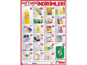 Kiler 25 - 27 Haziran 2011 HaftaSonu İndirimler Broşürü