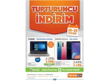 Teknosa Tupturuncu ndirim 25 - 28 Ocak - 1