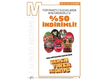 Migros 31 Ocak - 13 ubat Migroskop - 13