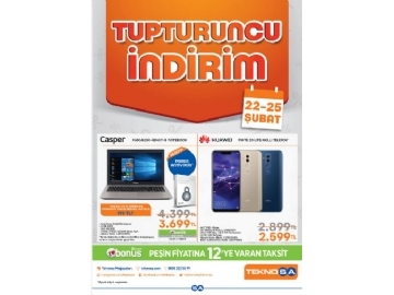 Teknosa 22 - 25 ubat Tupturuncu ndirim - 1