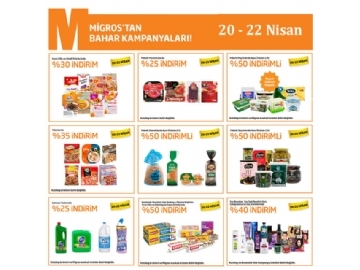 Migros Hafta Sonu 20 - 22 Nisan