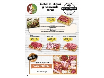 Migros 30 Mays - 12 Haziran ndirimleri - 20