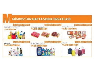 Migros Hafta Sonu 29 Haziran - 1 Temmuz