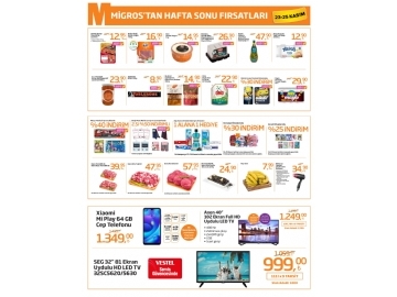 Migros Hafta Sonu 23 - 25 Kasm