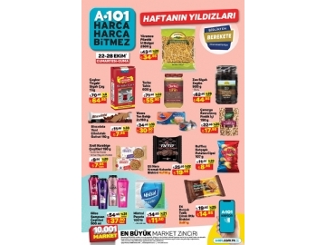 A101 22 - 28 Ekim Haftann Yldzlar - 2