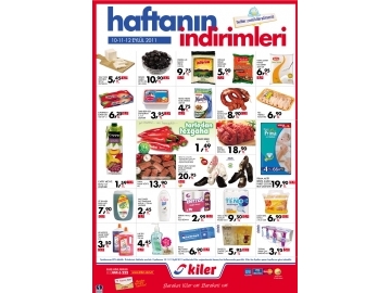 Kiler 10 - 12 Eylül 2011 HaftaSonu İndirim Broşürü