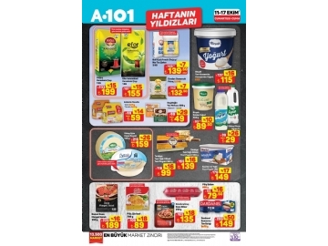 A101 11 - 18 Ekim Haftann Yldzlar - 1