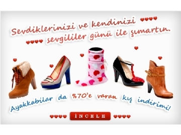 Zizigo Ayakkab Sevgililer Gn