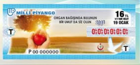 19 Ocak 2013 Cumartesi tarihli 19 Ocak 2013 Milli Pyango Bileti
