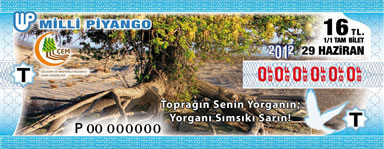 29 Haziran 2012 Cuma tarihli 29 Haziran 2012 Milli Pyango Bileti