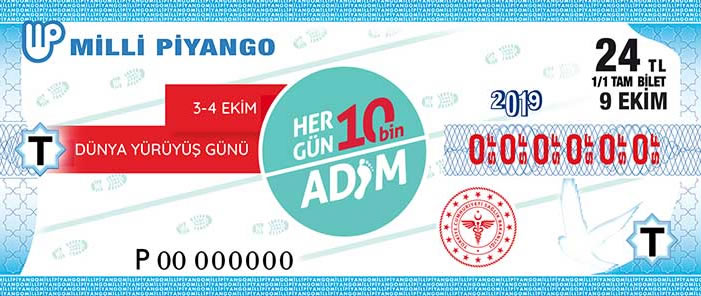 9 Ekim 2019 aramba tarihli 9 Ekim 2019 Milli Pyango Bileti