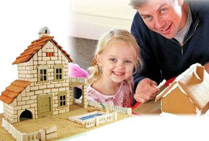 hem cocugunuza hem de size eglence cikti 3 boyutlu 405 parca tugla ve harcli havuzlu ev maketi 40 tl yerine 12 90 tl hobi eglence