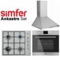 Simfer Ankastre Set ( 7025 Frn + 3113 Ocak + 8600 Davlumbaz )