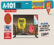 A101 15 Aralk Frsat rnleri - HI-LEVEL LED TV