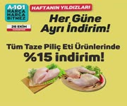 A101 Her Gne zel ndirim - 26 Ekim Cumartesi