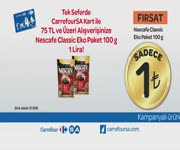 CarrefourSA - Nescafe Classic Eko Paket 1 TL