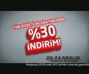 Darty - Dizst Bilgisayarlarda %30 ndirim