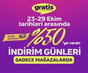 Gratis 23 - 29 Ekim 2019 ndirim