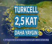 Turkcell 2,5 Kat Daha Yaygn