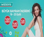 Watsons Byk Bayram ndirimi