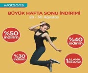 Watsons Byk Haftasonu ndirimi